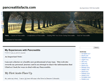 Tablet Screenshot of pancreatitisfacts.com